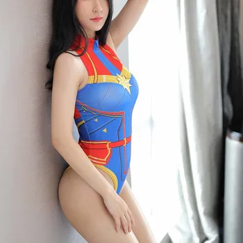 Supergirl Super-Erou Cosplay Sexy Zentai Costum De Femeie Salopeta Zentai Costum Salopeta Costume Femei Lenjerie De Corp Lenjerie Erotica